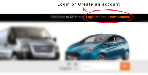 login or create new account